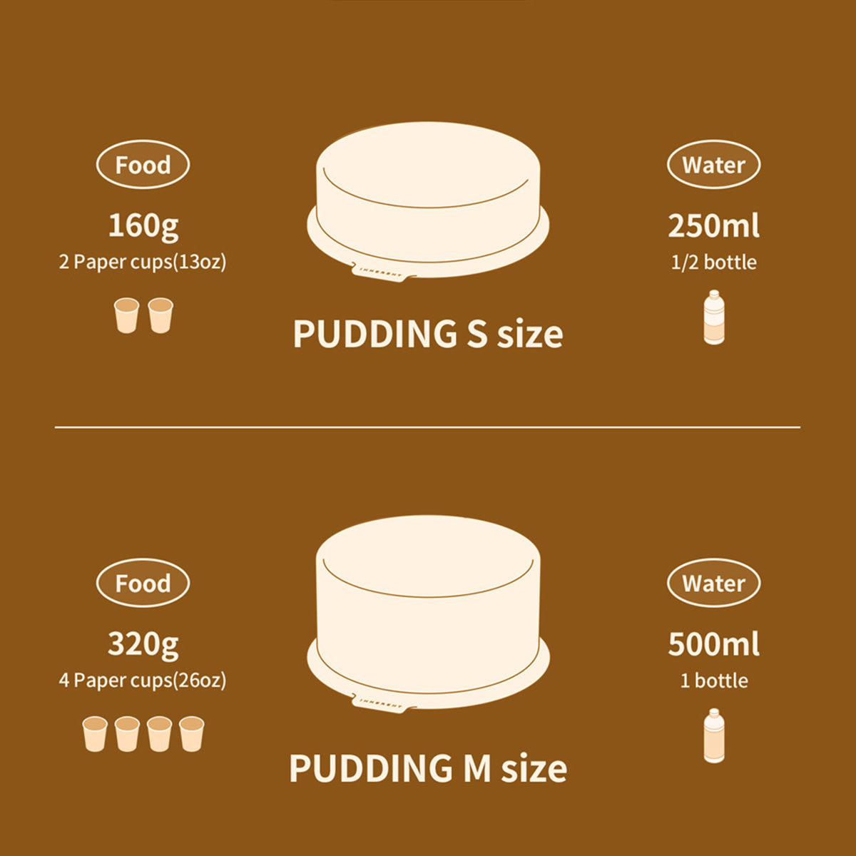 Pudding antibakterinis keramikos dubenėlis - vidutinio dydžio, baltas
