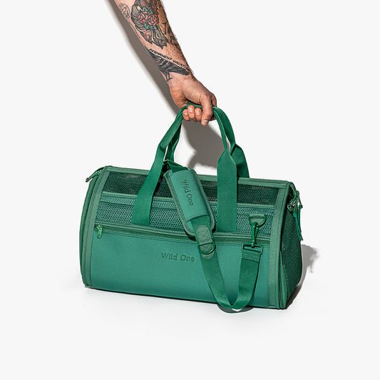 Kelioninis krepšys - žalios spalvos