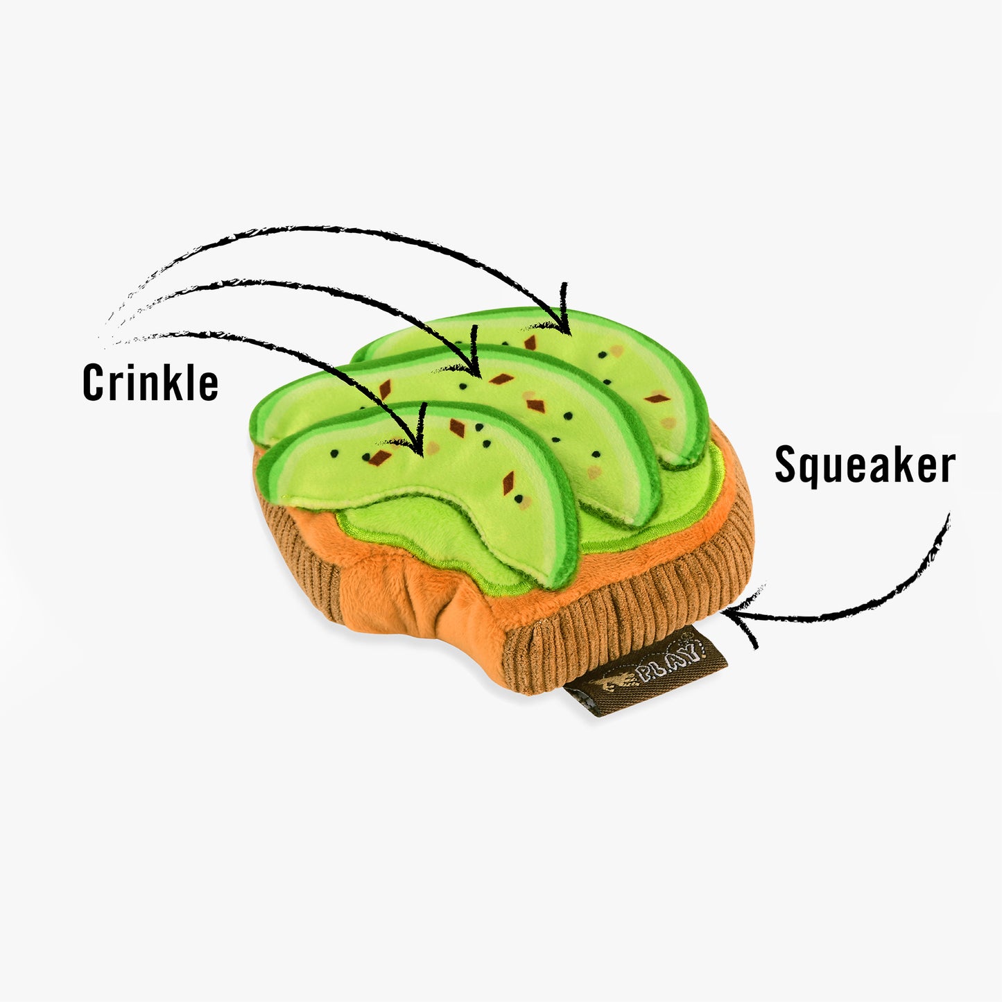 Barking Brunch kolekcija - Avocado Toast Toy