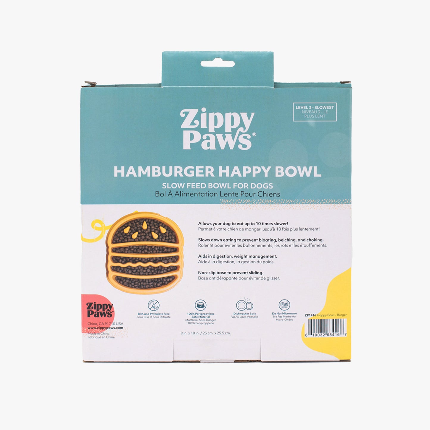 Happy Bowl Slow Feeder – mėsainis