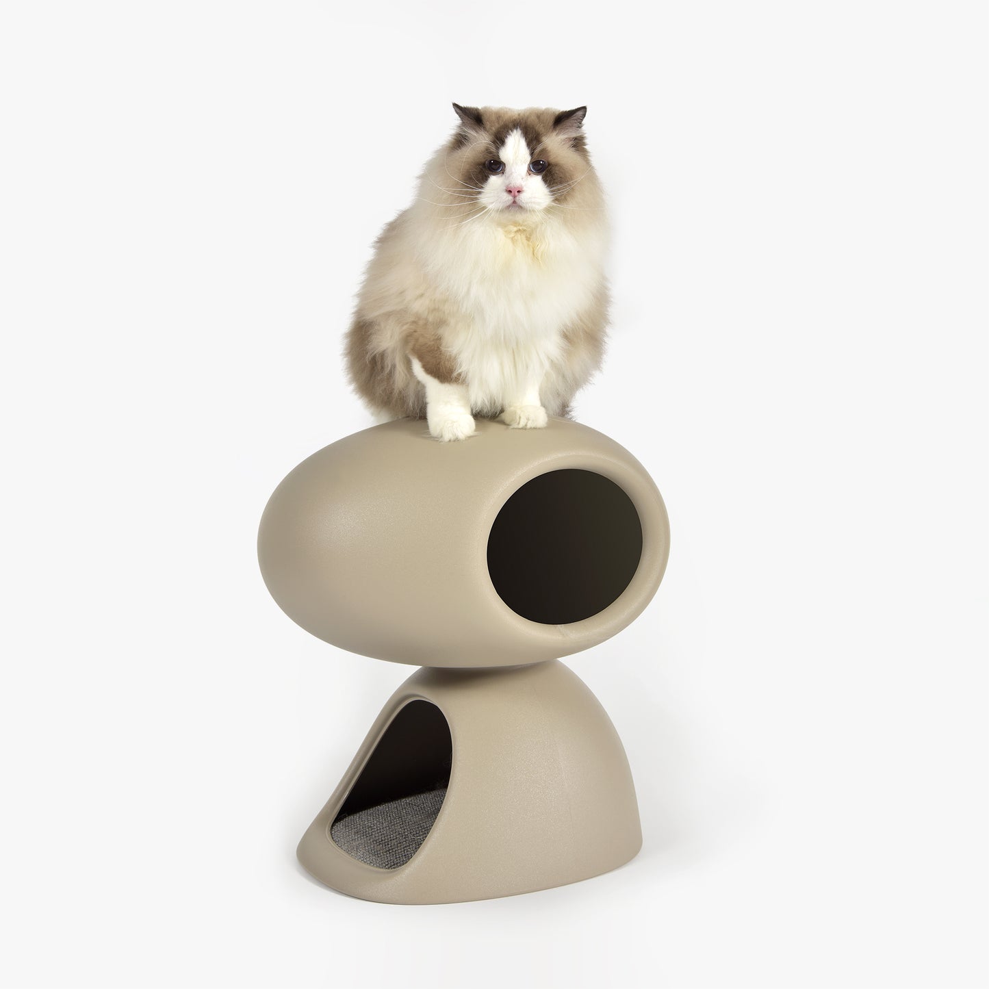Cat Cave namas katėms su draskykle - pilkas