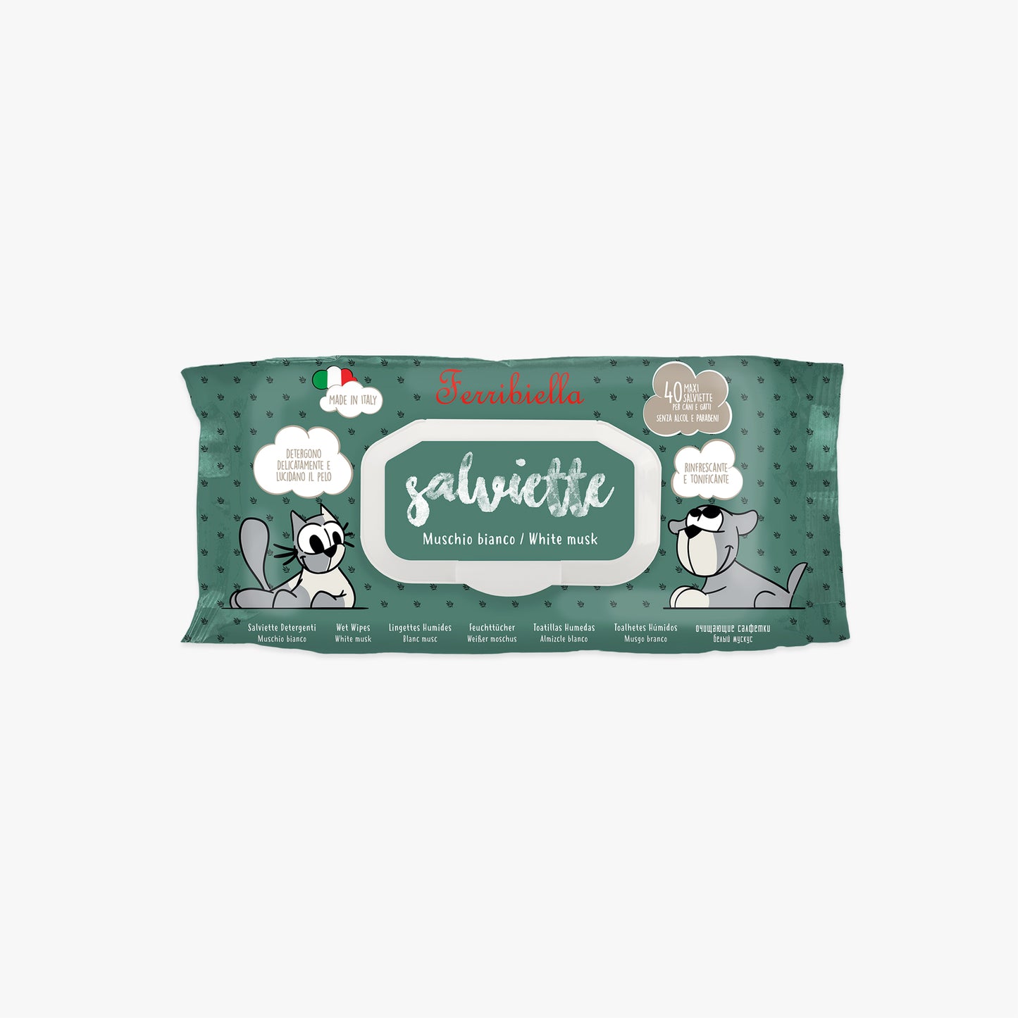 Šlapios servetėlės - su baltojo muskuso ektraktu